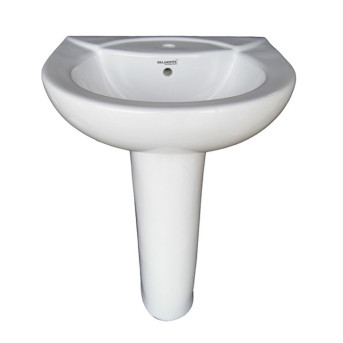 Belmonte Pedestal Wash Basin Royal - White