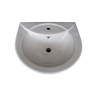 Wash Basin Pedestal Set Royal U Shape Ceramics Glossy Finish 21 x 18 x 34 Inch White - Belmonte Wash Basin Pedestal Set Royal U Shape Ceramics Glossy Finish 21 x 18 x 34 Inch White - Belmonte