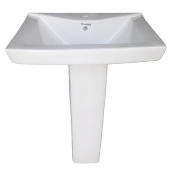 Belmonte Pedestal Wash Basin Small LCD - Ivory