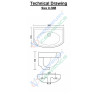 Belmonte Wall Hung Wash Basin 405 - Ivory Belmonte Wall Hung Wash Basin 405 - Ivory