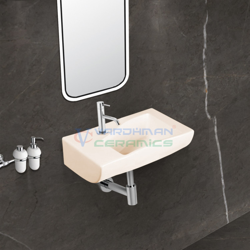Belmonte Wall Hung Wash Basin Liza - Ivory Belmonte Wall Hung Wash Basin Liza - Ivory