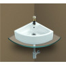 Belmonte Wall Hung / Table Top Wash Basin Delta 16 Inch X 16 Inch - White Belmonte Wall Hung / Table Top Wash Basin Delta 16 Inch X 16 Inch - White