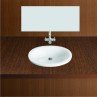 Belmonte Top Counter Wash Basin 22 Inch X 16 Inch - White Belmonte Top Counter Wash Basin 22 Inch X 16 Inch - White