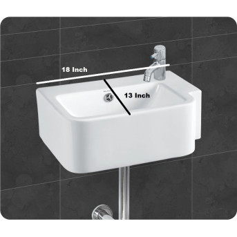 Belmonte Wall Hung / Table Top Wash Basin Libra - Ivory