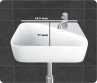 Belmonte Wall Hung / Table Top Wash Basin Brio - White Belmonte Wall Hung / Table Top Wash Basin Brio - White
