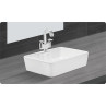 Belmonte Ceramic Table Top Wash Basin/Sink for Bathroom Glossy Finish Fusion 38cm x 48cm x 12cm White Belmonte Ceramic Table Top Wash Basin/Sink for Bathroom Glossy Finish Fusion 38cm x 48cm x 12cm White