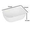 Belmonte Ceramic Table Top Over Counter Wash Basin Sink 14 x 10 x 4.5 Inch Ferry - White Belmonte Ceramic Table Top Over Counter Wash Basin Sink 14 x 10 x 4.5 Inch Ferry - White
