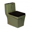 Belmonte Combo - Designer One-Piece Rimless Toilet & Table Top Wash Basin Rectangle Shape|Green Color Belmonte Combo - Designer One-Piece Rimless Toilet & Table Top Wash Basin Rectangle Shape|Green Color