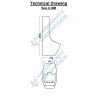 Belmonte Evans Ivory Ceramic Glossy Wall Mount Male Urinal Pot 310x290x580mm Belmonte Evans Ivory Ceramic Glossy Wall Mount Male Urinal Pot 310x290x580mm