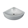 Belmonte Wall Hung / Table Top Wash Basin Delta 16 Inch X 16 Inch - White Belmonte Wall Hung / Table Top Wash Basin Delta 16 Inch X 16 Inch - White