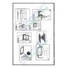 Rimless Flushing Toilet Wall Hung Retro with Concealed Cistern Pneumatic White Combo - Belmonte Rimless Flushing Toilet Wall Hung Retro with Concealed Cistern Pneumatic White Combo - Belmonte