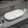 Belamonte Ceramics Tabel Top Wash Basin Rossa 28 x 14 Inch White