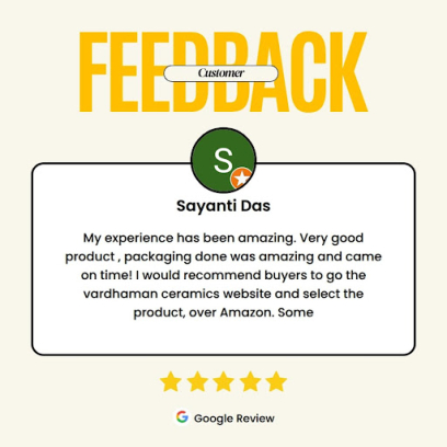 Customer Sayanti Das shared her amazing experience with Vardhman Ceramics