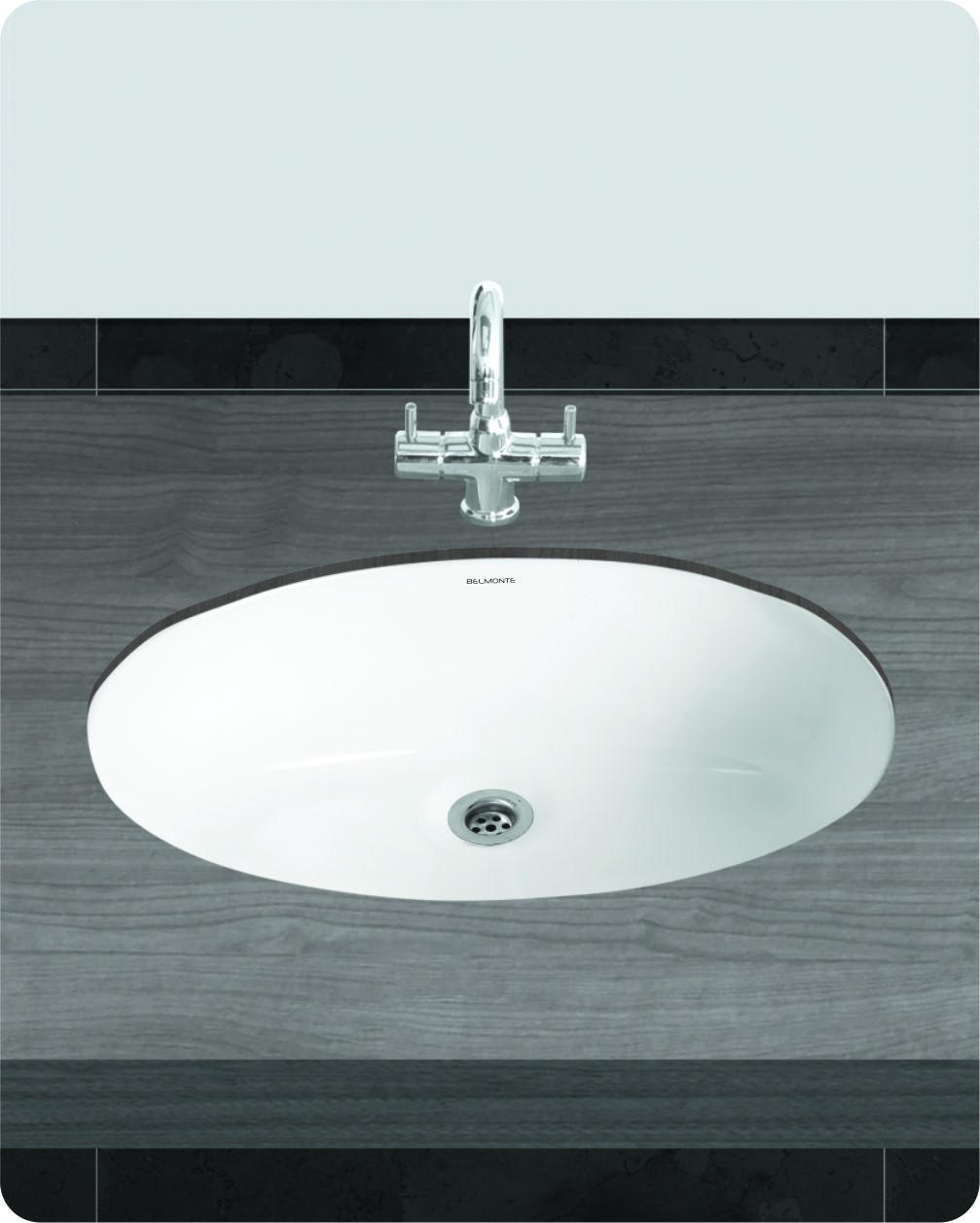 Buy Belmonte Under Counter Wash Basin 22 Inch X 16 Inch - Ivory Onl...