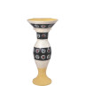 Belmonte Designer Pedestal Wash Basin Dolphin 32 Color - Black & Yellow