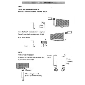 Buy Belmonte Concealed Cistern Slim 80mm Thick Dual Flush / Flush T...