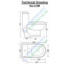 Belmonte Floor Mounted S Trap 225mm / 9 Inch Western Water Closet Toilet Cardin White Belmonte Floor Mounted S Trap 225mm / 9 Inch Western Water Closet Toilet Cardin White