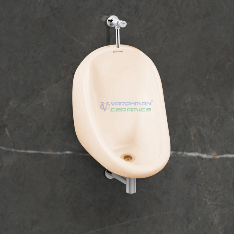 Belmonte Ivory Ceramic Wall Mount Urinal - Compact and Glossy (280x280x400mm) Belmonte Ivory Ceramic Wall Mount Urinal - Compact and Glossy (280x280x400mm)