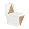 Belmonte One Piece Designer Western Commode Toilet S Trap 225mm 9 Inch Diamond-02 Belmonte One Piece Designer Western Commode Toilet S Trap 225mm 9 Inch Diamond-02