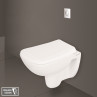Belmonte Rimless Ceramic Wall Mounted Toilet Wall Hung Commode New Cera White Belmonte Rimless Ceramic Wall Mounted Toilet Wall Hung Commode New Cera White
