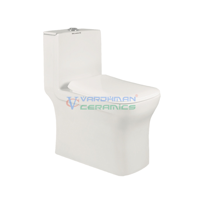 Floor Mount Western Commode S Trap | 225mm 9 Inch | White | Glossy | Ceramic Floor Mount Western Commode S Trap | 225mm 9 Inch | White | Glossy | Ceramic
