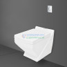 Belmonte Combo of Wall Hung Commode Crystal with Pneumatic Concealed Cistern - White Belmonte Combo of Wall Hung Commode Crystal with Pneumatic Concealed Cistern - White