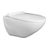 Belmonte Wall Mounted Toilet Seat / Bathroom Commode Titan White