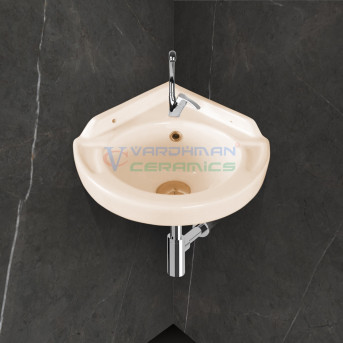 Belmonte Wall Hung Wash Basin Corner - Ivory