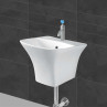 Belmonte Wall Hung Semi Pedestal Wash Basin Kubica - White Belmonte Wall Hung Semi Pedestal Wash Basin Kubica - White